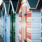 Side beach huts